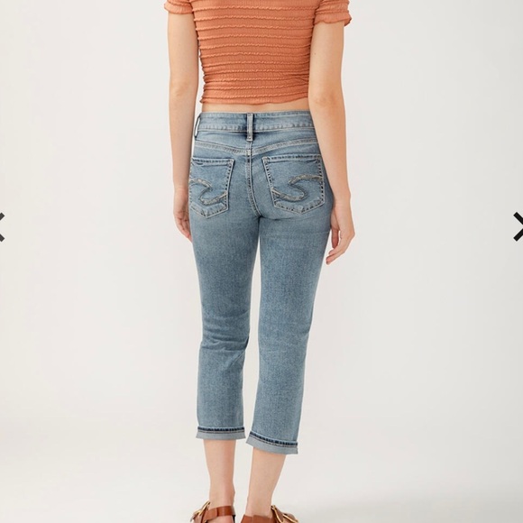 SILVER JEANS Suki Capri Jeans Size 29 - Picture 2 of 9